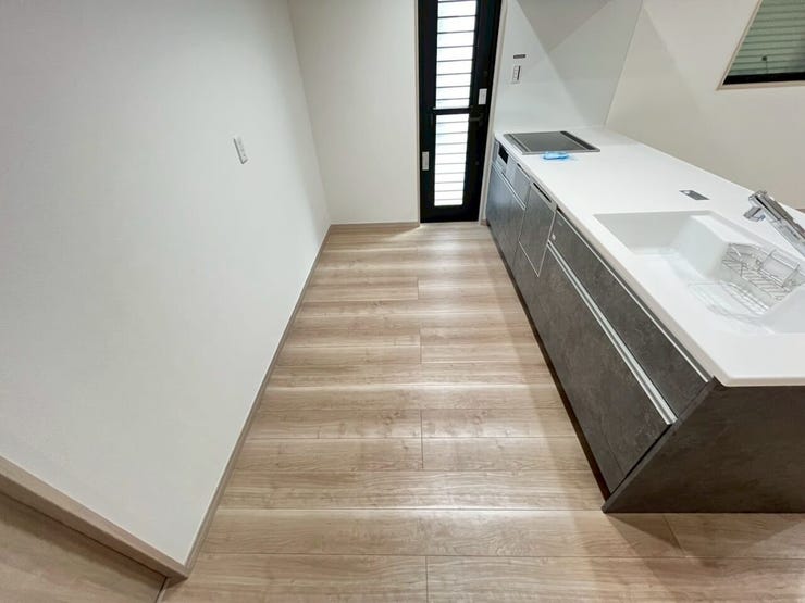 冷蔵庫を置くスペースも確保