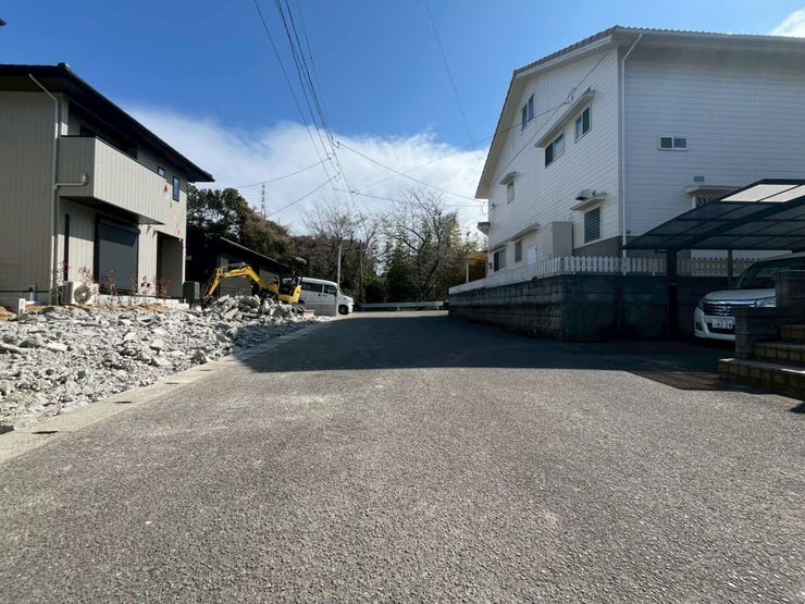 前面道路です。