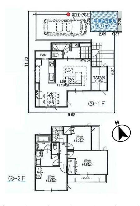 【建物プラン例(間取り図)】