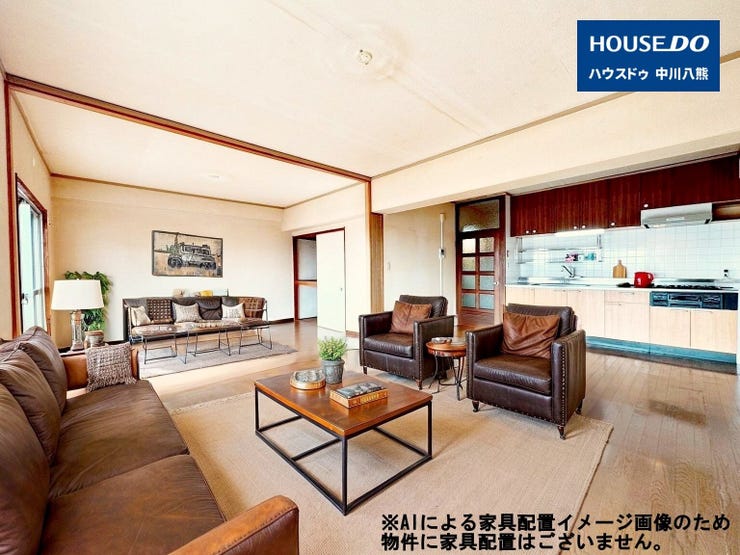 【外観】
※AIによる家具配置イメージ画像のため
物件に家具配置はございません。