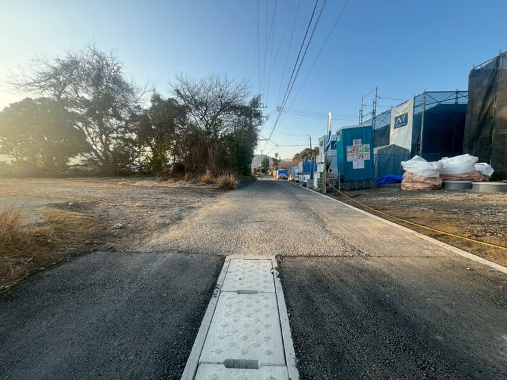 2026/2/21現在 建築中
前面道路です。