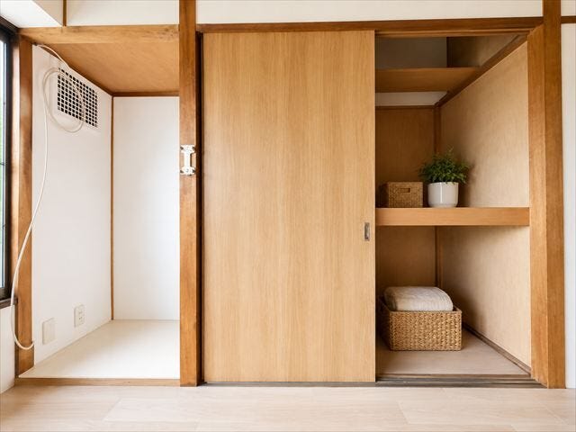 ※写真はイメージです。実際の写真に家具や調度品をCG合成したものです。家具等は販売に含まれておりません。
【押し入れ収納】