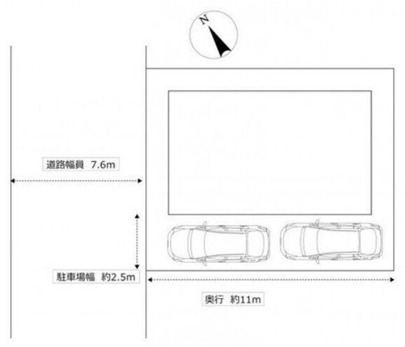 2台駐車が可能です◎