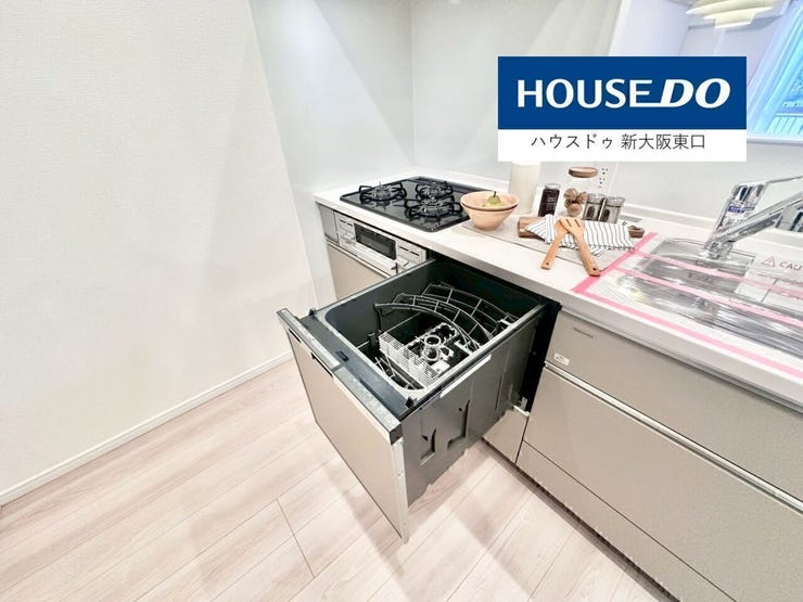 食洗器(新品つき)ビルドインなので場所を取らなくて良いですね。