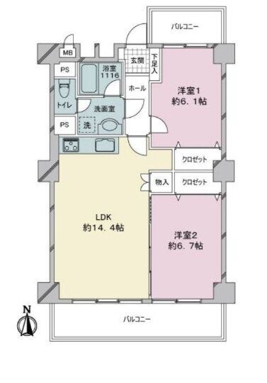【間取り】
リノベーション素材に最適