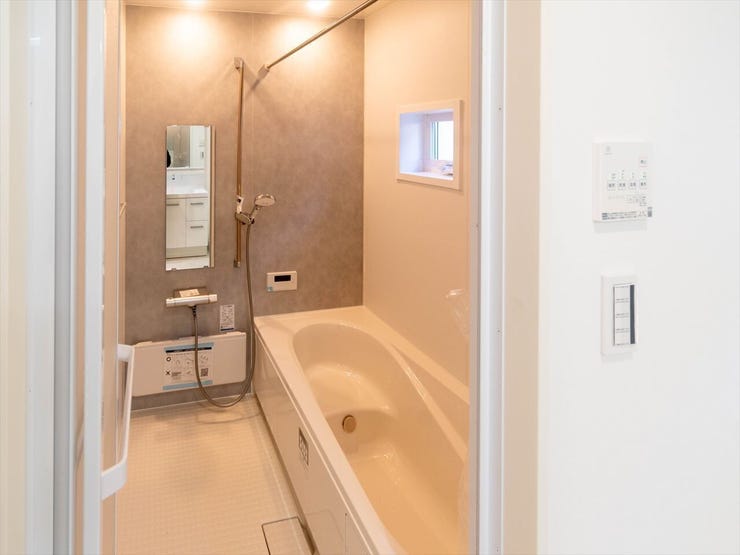 施工例 一日の疲れを癒してくれるバスルーム