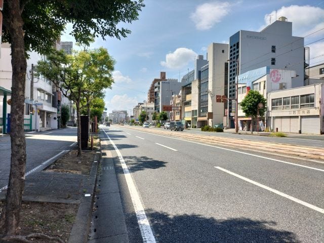 北側道路 東から西方向