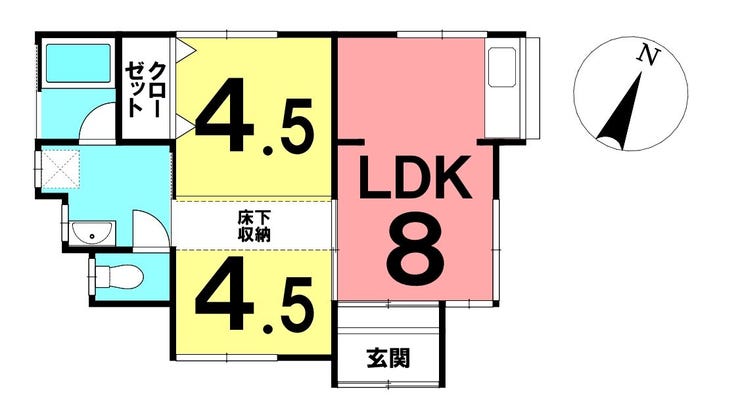 離れ間取り図
床面積:39.32㎡