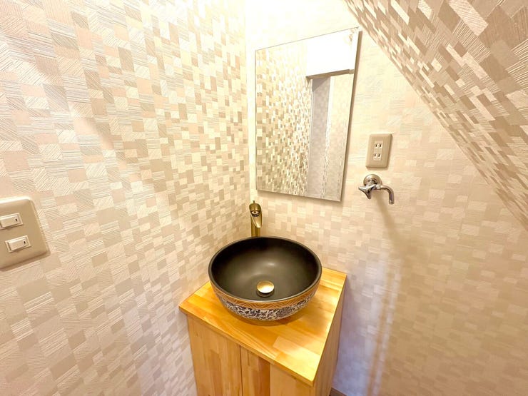 洗面台:おしゃれなデザインの洗面台です♪