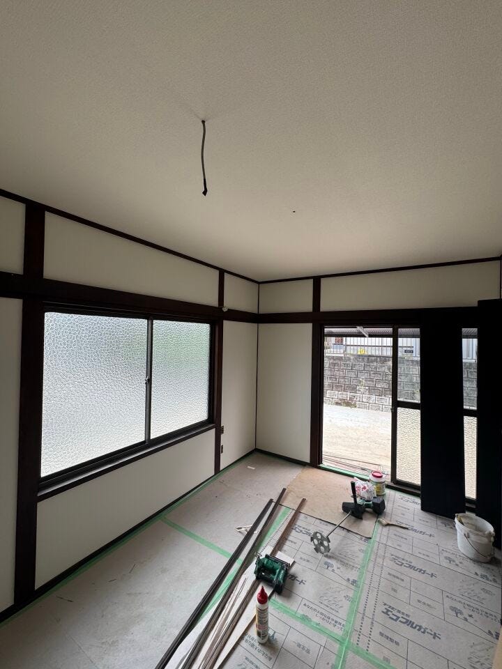 ■和室を洋室に造作中■
