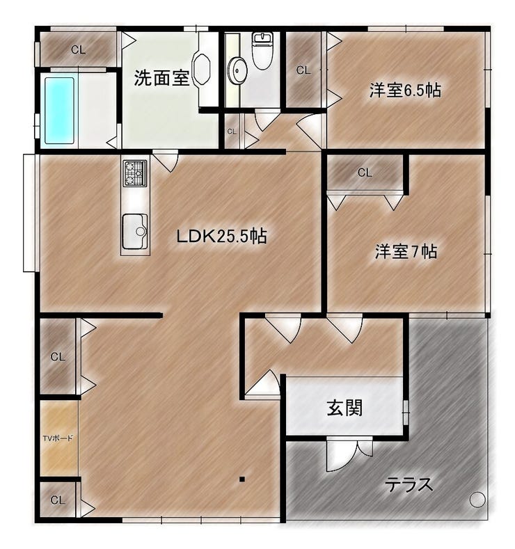 【間取り】
96.05㎡