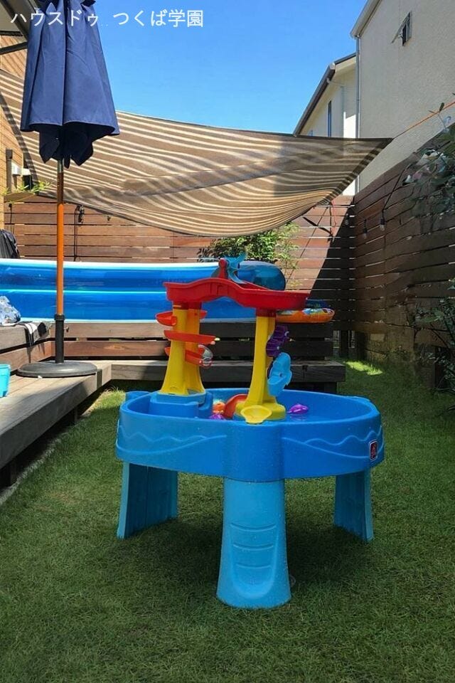 夏には周囲を気にせずお庭でプールやバーベキューを楽しむことも可能です♪