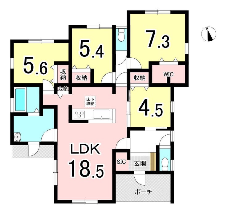 【間取り】
本物件は2号棟です