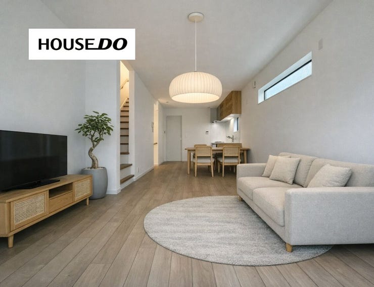 【リビング】
広々LDKで家具配置もしやすい間取り!家族団らんの時間が増えます♪※AIでインテリアを配置したイメージ図です