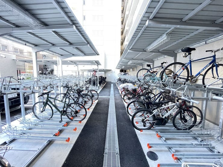 駐輪スペースも装備