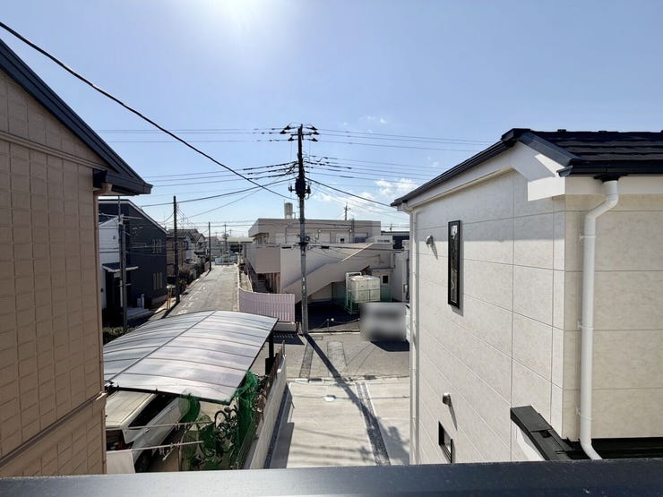 旗竿地でも意外と視界は開けています♪