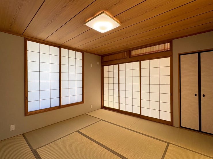 い草の香りに癒やされる、本格的な和室。客間としても重宝します!