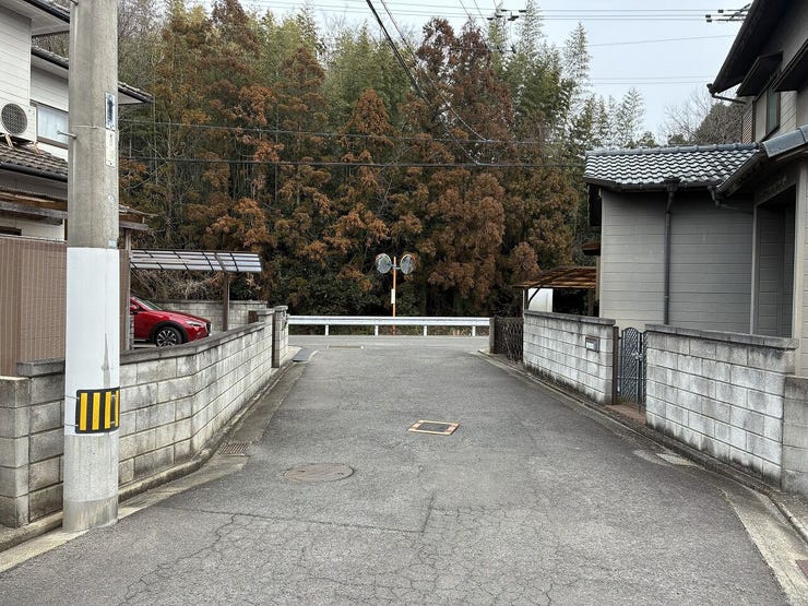 前面道路含む現地(南面東向き)