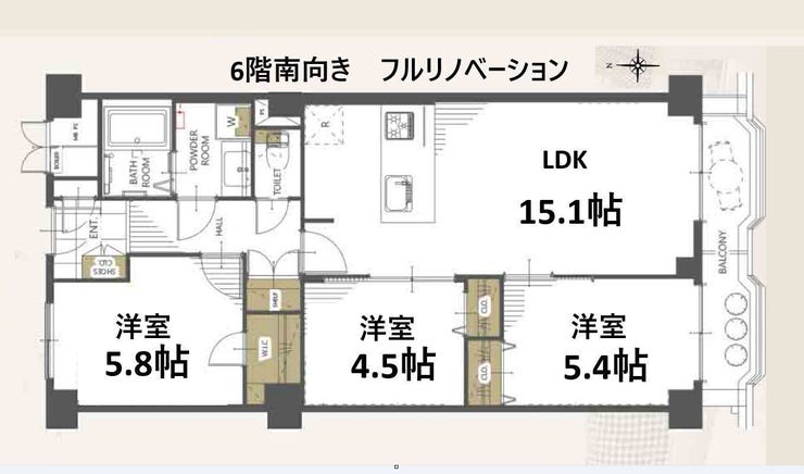 【外観】
追い炊き・浴室乾燥機・食洗器つき
振り分けタイプの間取りで使い勝手が良いです。