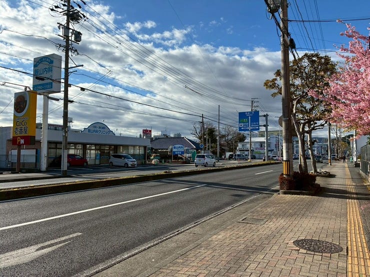 縁石がないので駐車時は気兼ねなくできます