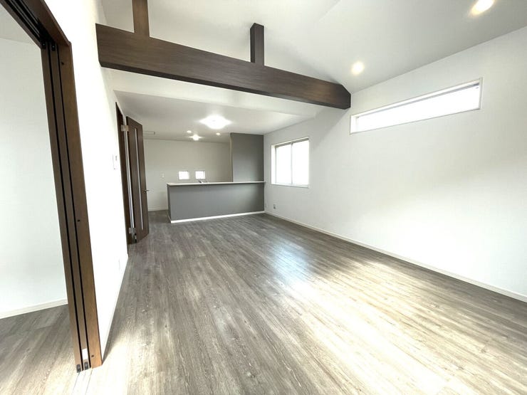 天井までが高く、開放感があります。