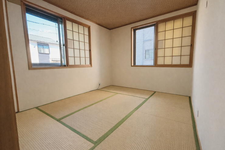 AIによる家具消ししています。
1階和室
リビング横にあり、ちょっと横になりたい時に便利です。