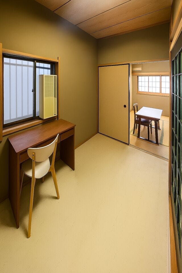 和モダンの造りが心温まる雰囲気に。
※小物類を除去する修正を行っています。