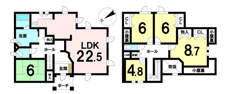 【間取り】
■5LDKの広々した間取りのお家です!