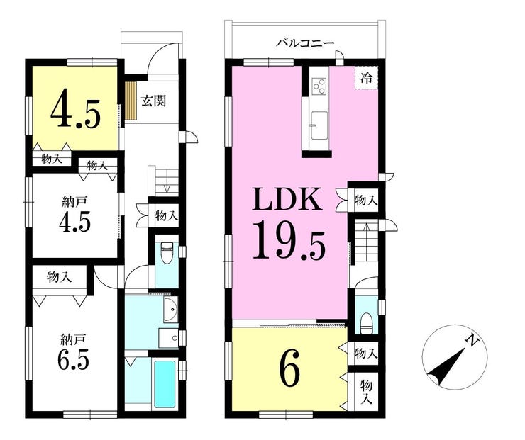 【間取り】
◎間取り図:2号棟