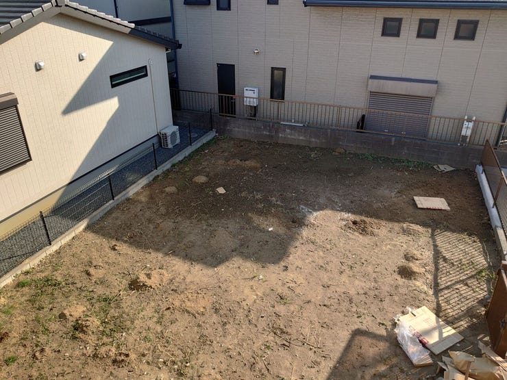 お庭の広さ、2Fからの撮影♪