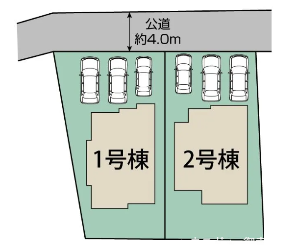 ■1号棟・車3台駐車可能■