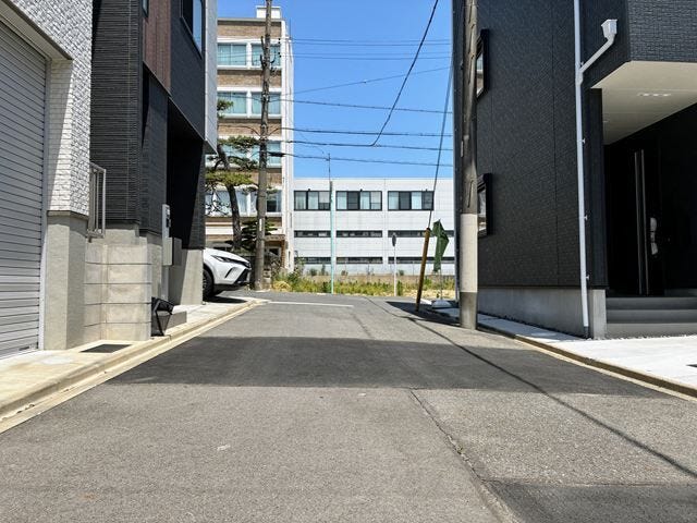 交通量の少ない道路