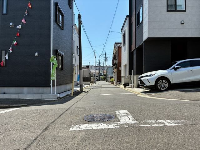 交通量の少ない道路
