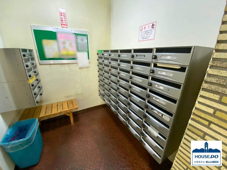 集合ポストの様子。