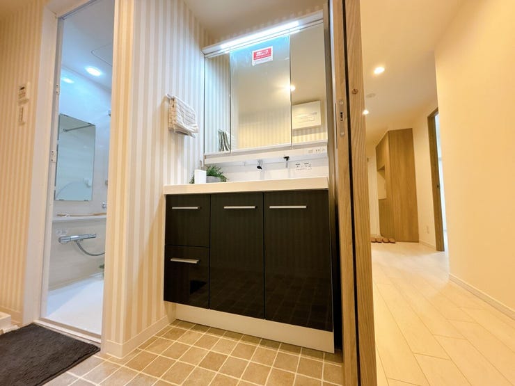 シャンプードレッサー付き洗面台が付いております◎