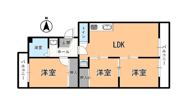 【間取り】
※図面と現況が異なる場合は、現況を優先いたします。