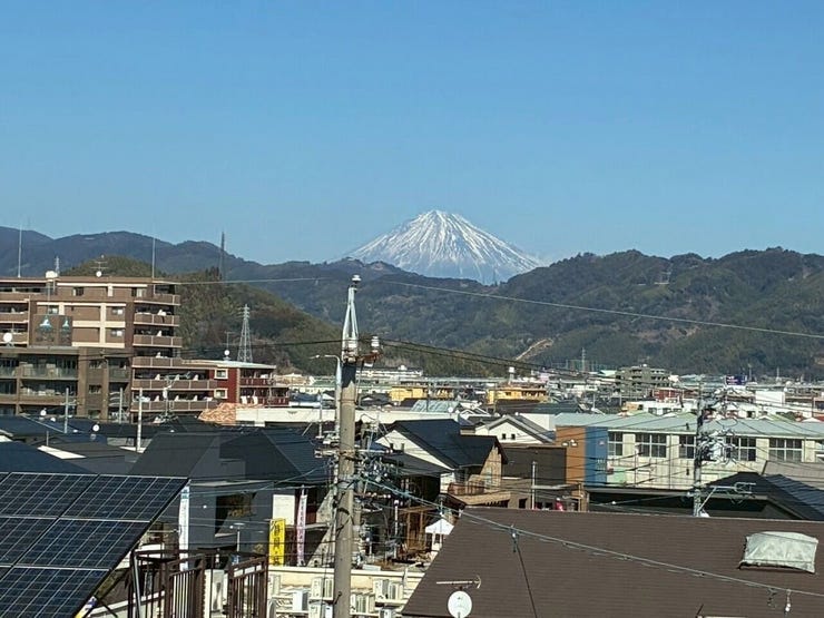 共有部分からは富士山が!
