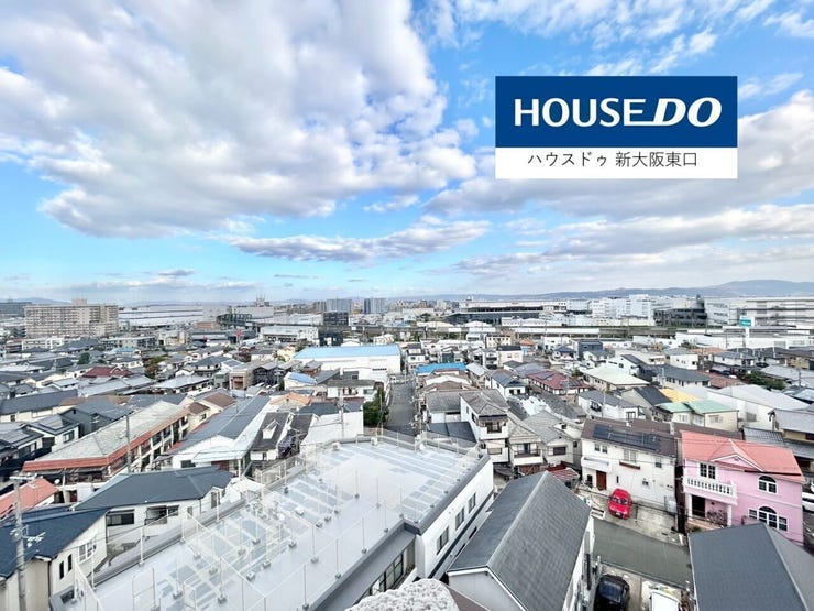 東向きのバルコニーからの眺望です。