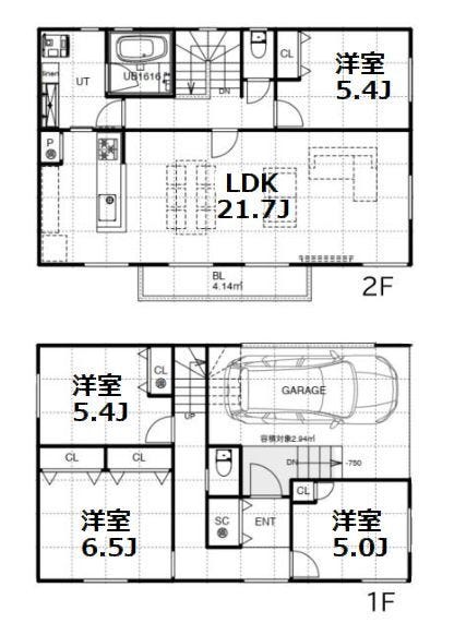 【建物プラン例(間取り図)】
