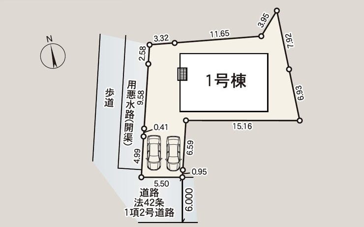 【区画図】
1号棟