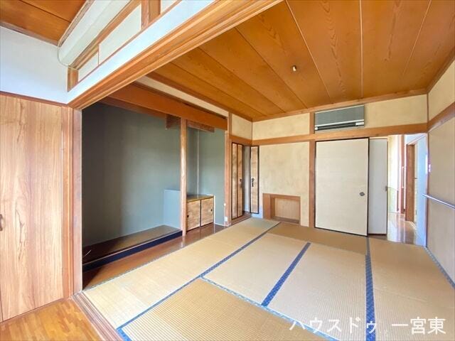 8畳和室:広縁のある和室です。室内と屋外をつなぐ緩衝空間として、通風性向上、湿気対策、快適な空間作りなど、様々なメリットがあります◎