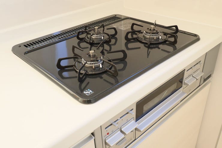 〇3口コンロ〇 同仕様
コンロが3口あるとお料理の効率があがりますね♪