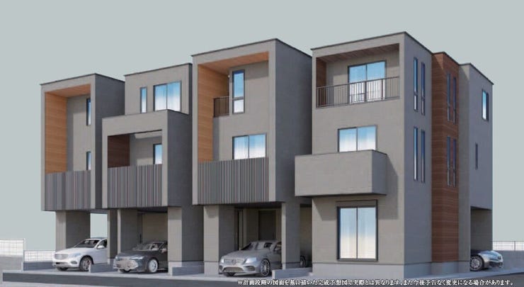 【外観】
3-6号棟パース