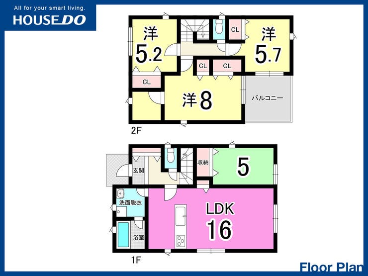 【間取り】
【ディンプルキー】モニター付きインターホン♪人感照明センサーライト♪シャンプードレッサー♪浴室乾燥機
