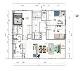 【間取り図】
・テレビ裏収納（配線を通してテレビまわりをすっきり）
・洗面、脱衣別
・洗濯動線（洗濯?室内干し?収納）
・大型土間収納
・リビング日当たり良好
・リビングからは広いお庭を見渡せます