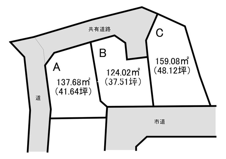 小原町 売土地 小原町　3区画