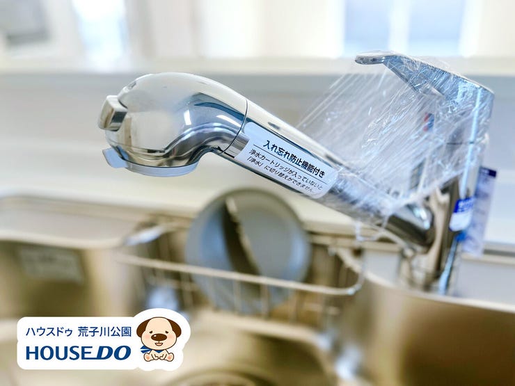 浄水器付き水栓。