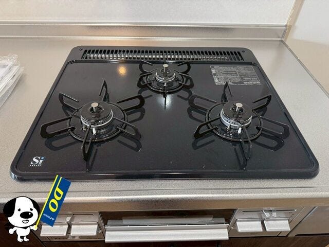 3つ口コンロで、お料理がはかどりますね。