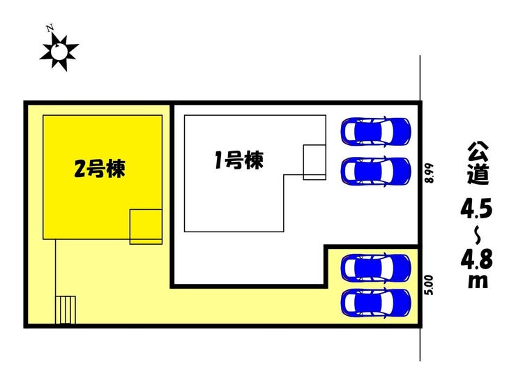 【区画図】
【区画図】2号棟