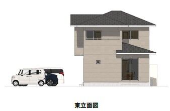 完成予想図(東側)